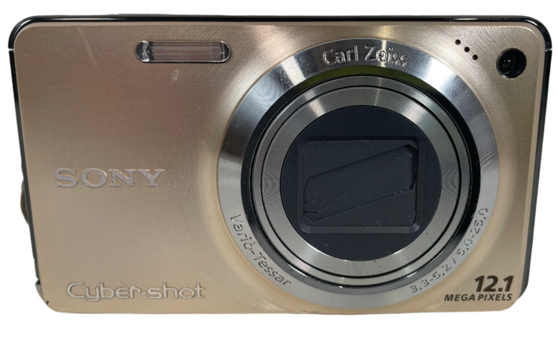 SONY Cybershot DSC -W270 Gold Compact Digital Camera 12.1 MP - AS - IS