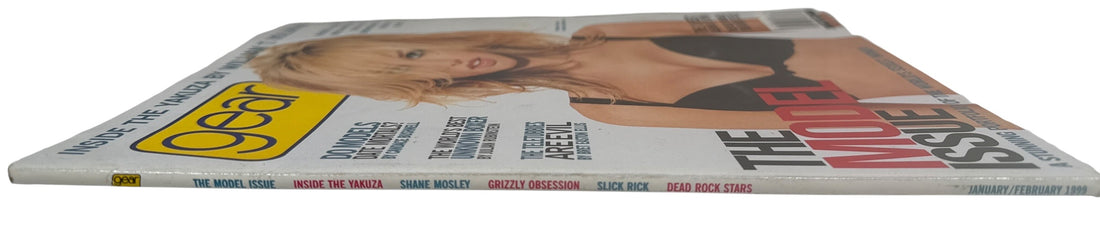 Vintage Gear Magazine Jan Feb 1999 Model Issue with Adriana Sklenarikova cover. Collectible 90s fashion culture magazine in very good condition