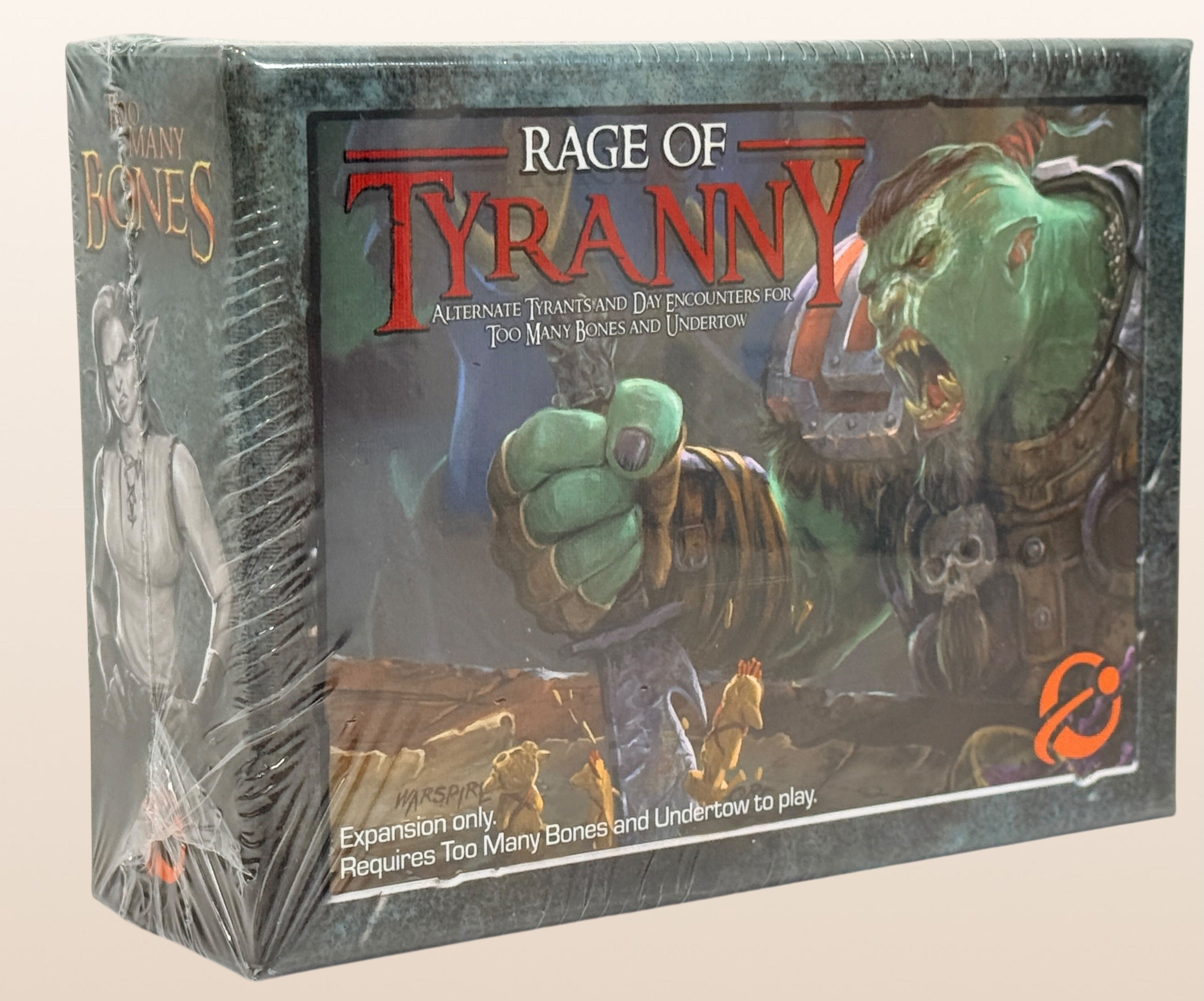 Too Many Bones Rage of Tyranny expansion sealed board game. Premium Chip Theory Games add-on with tyrants, dice, and chips. Expansion only, base game required.