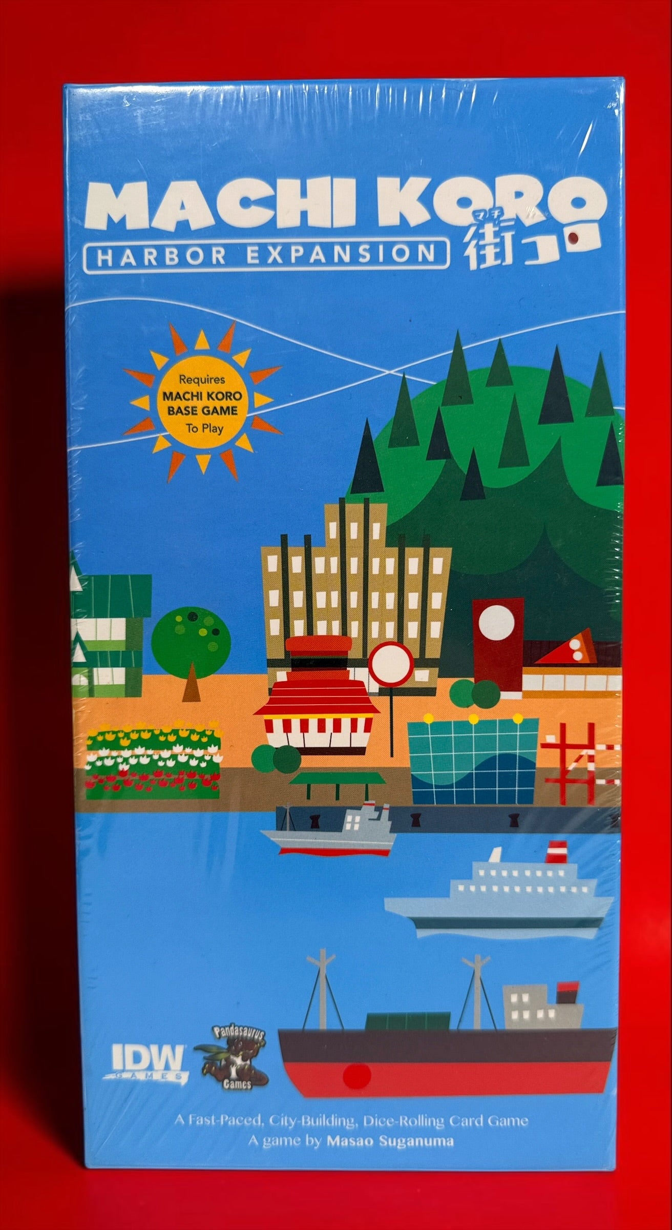 Factory-sealed Machi Koro Harbor Expansion by IDW Games. Original expansion for 2–5 players with new establishments and landmarks. Base game required.