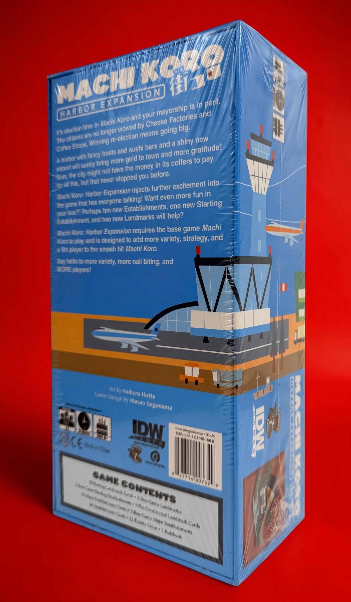 Factory-sealed Machi Koro Harbor Expansion by IDW Games. Original expansion for 2–5 players with new establishments and landmarks. Base game required.