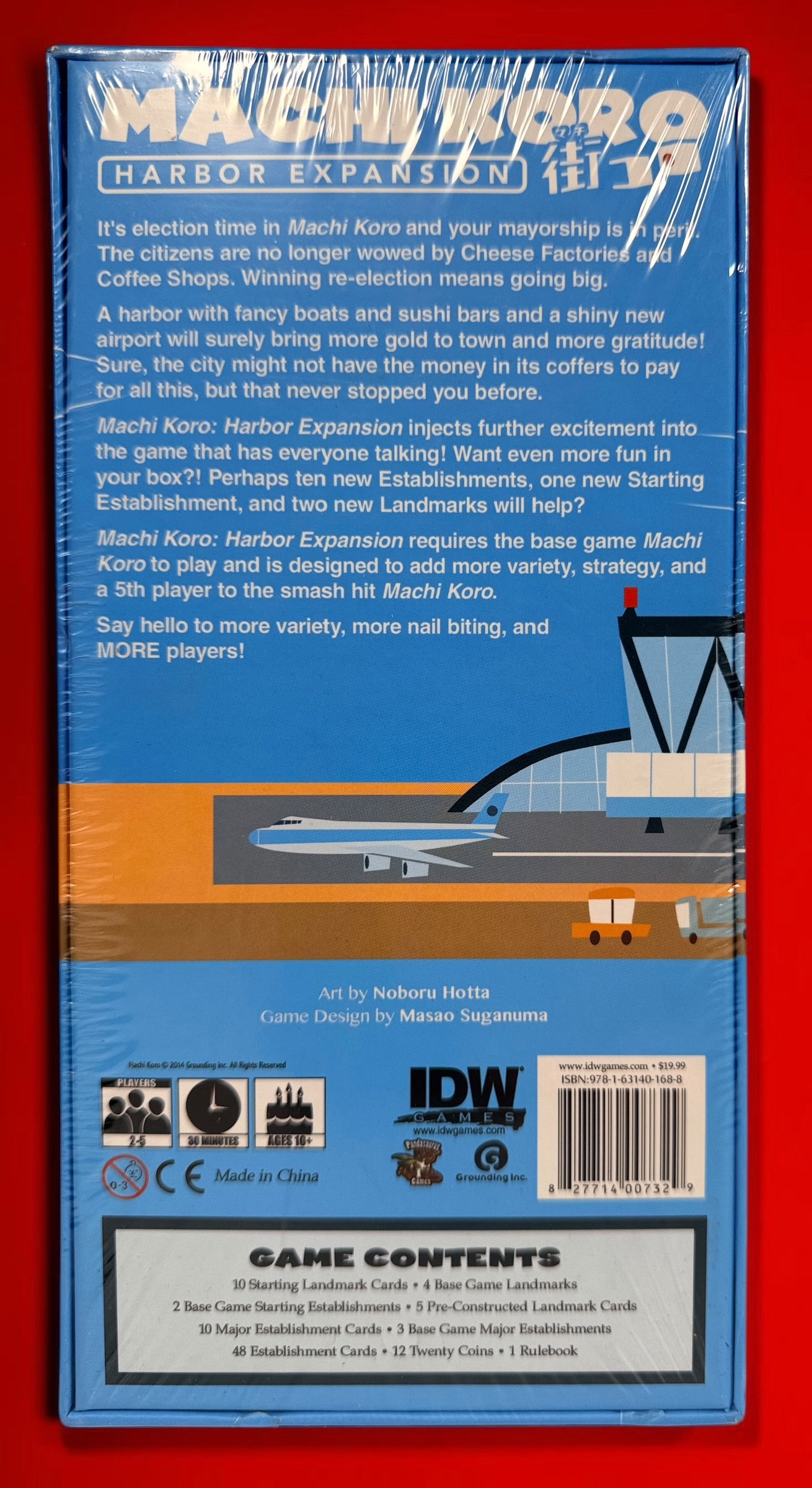 Factory-sealed Machi Koro Harbor Expansion by IDW Games. Original expansion for 2–5 players with new establishments and landmarks. Base game required.