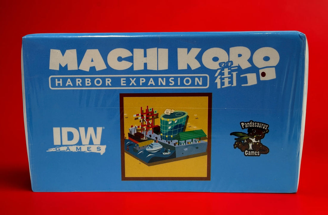 Factory-sealed Machi Koro Harbor Expansion by IDW Games. Original expansion for 2–5 players with new establishments and landmarks. Base game required.