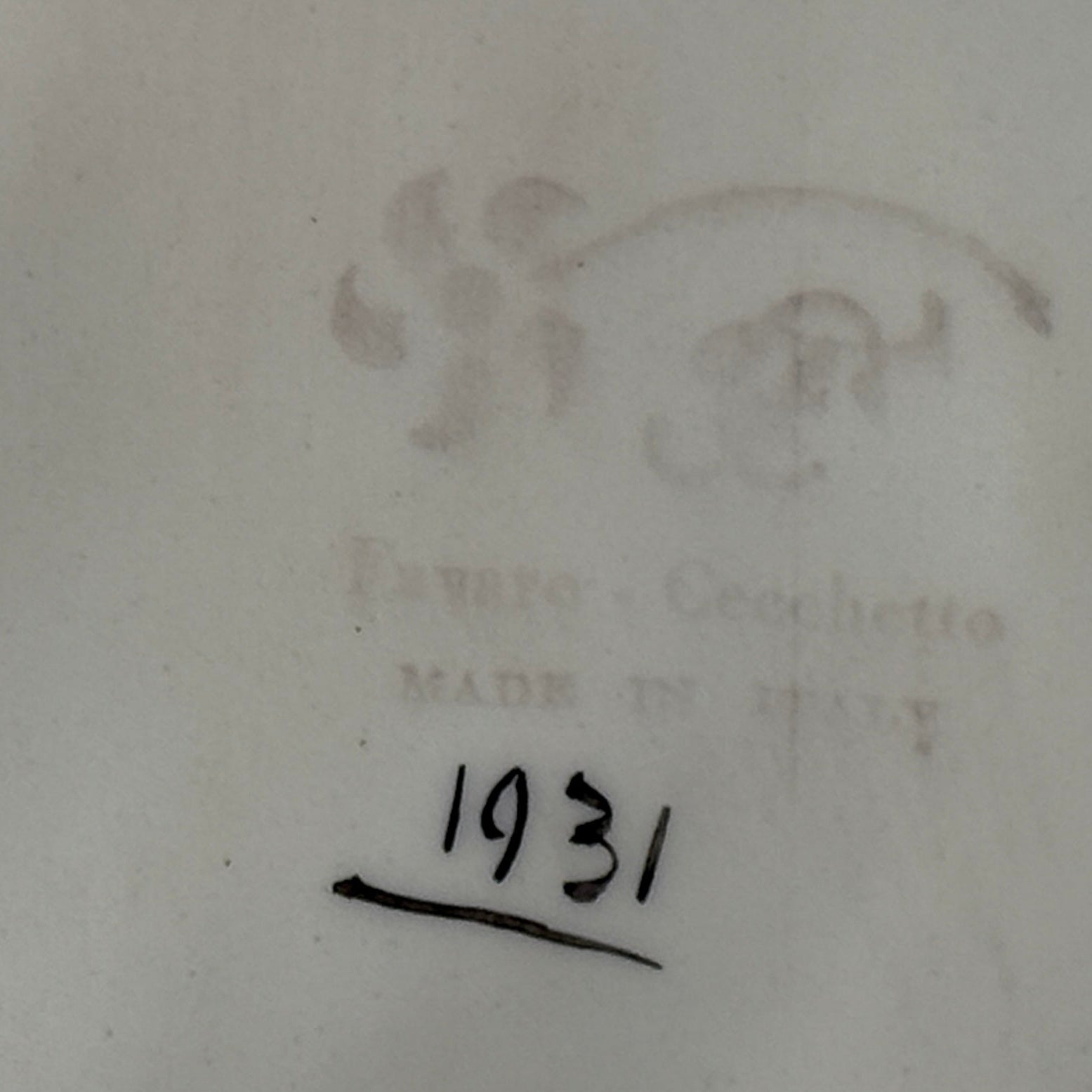 Figurine nue vintage en porcelaine de style Capodimonte – Italie