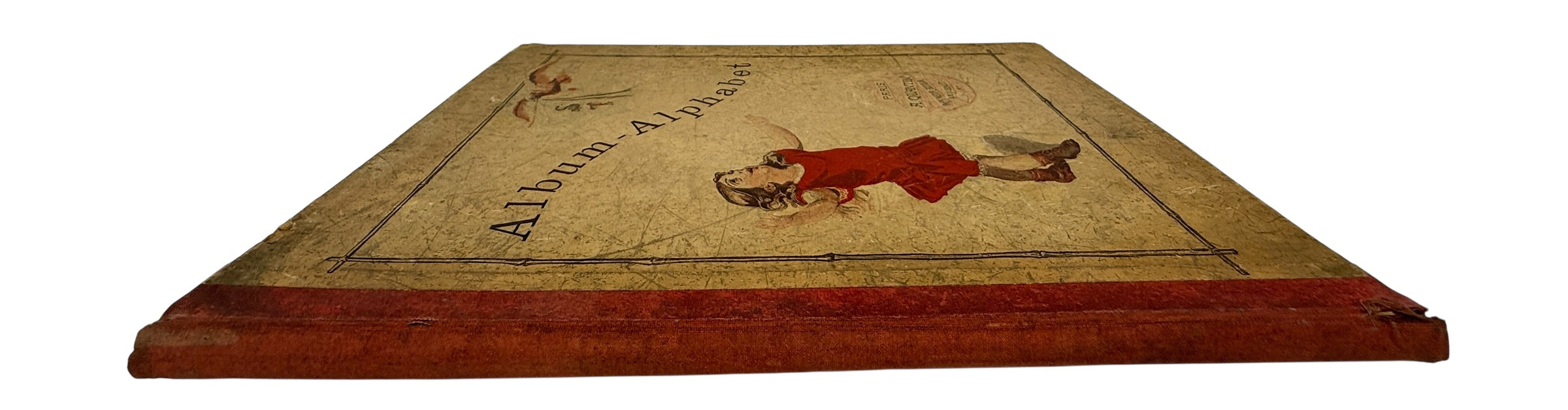 Antique French alphabet book Album Alphabet by E De Liphart Paris illustrated 19th century children’s primer collectible educational book vintage France.