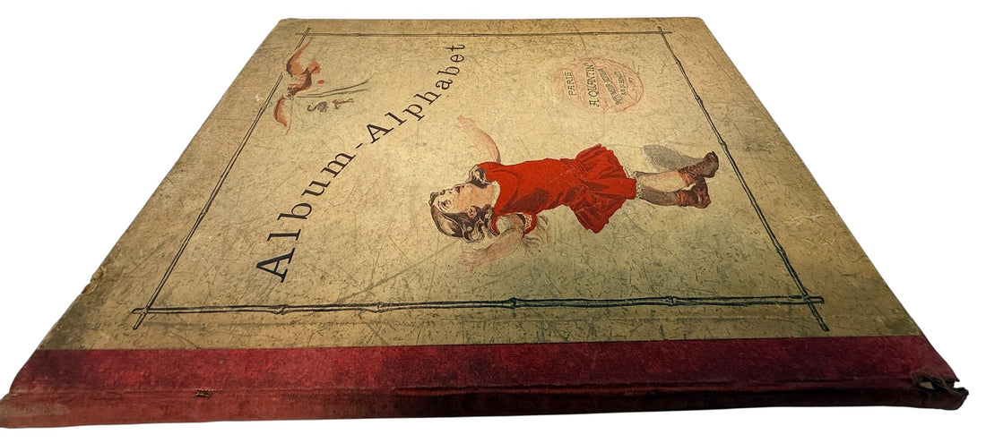 Antique French alphabet book Album Alphabet by E De Liphart Paris illustrated 19th century children’s primer collectible educational book vintage France.