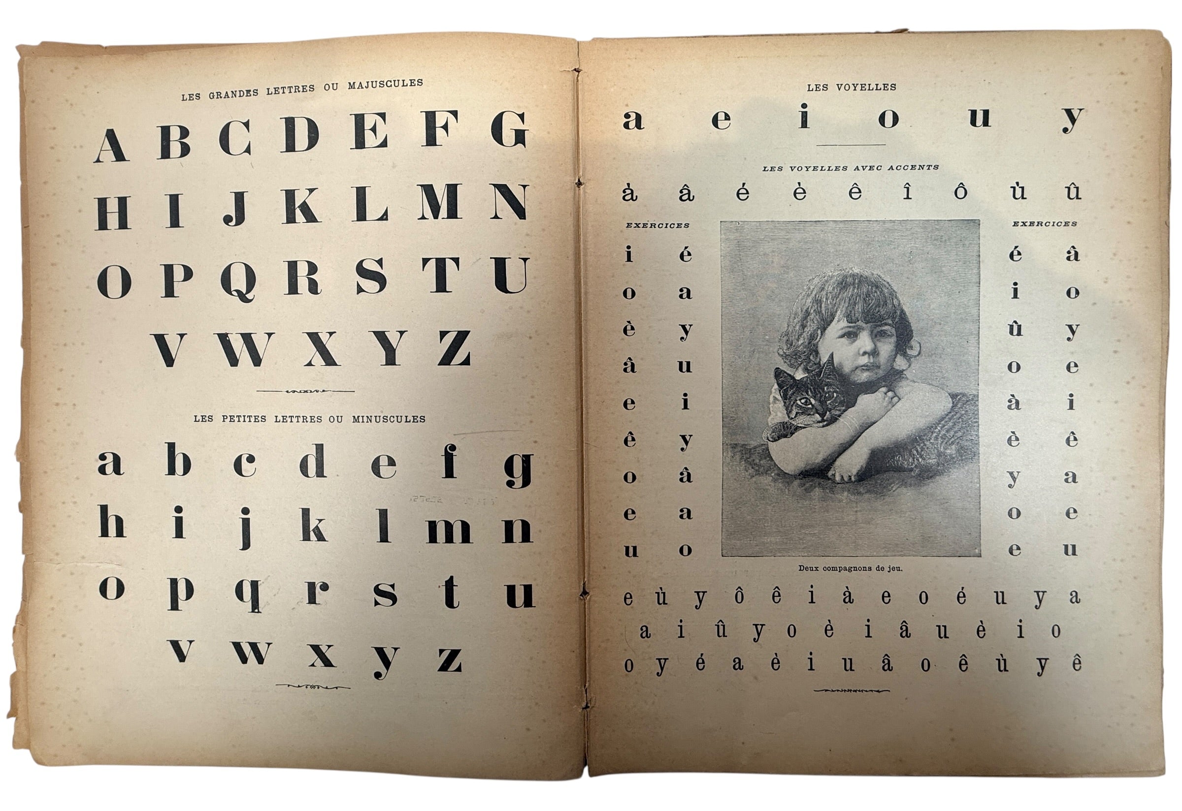 Antique French alphabet book Album Alphabet by E De Liphart Paris illustrated 19th century children’s primer collectible educational book vintage France.