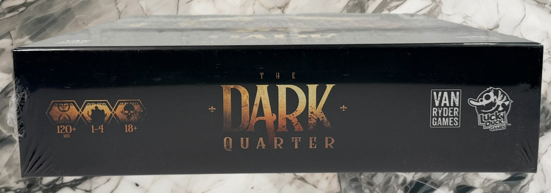 Sealed Dark Quarter board game cooperative horror hybrid app game by Van Ryder Games modern tabletop campaign collectible new retail condition.