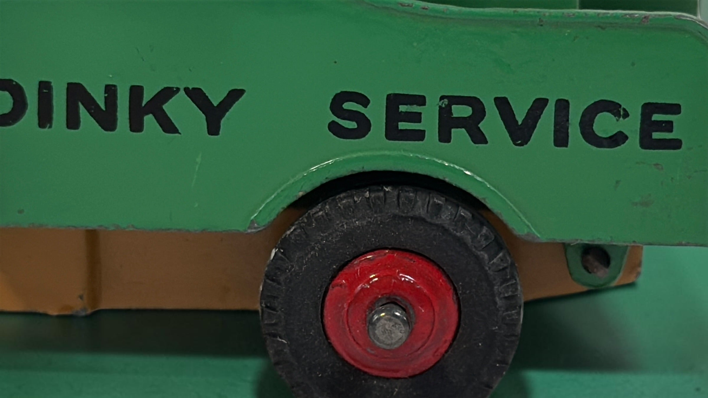 Vintage 1950s Dinky Toys 25X Commer Breakdown Lorry with Dinky Service body, original period graphics and classic British die-cast construction.