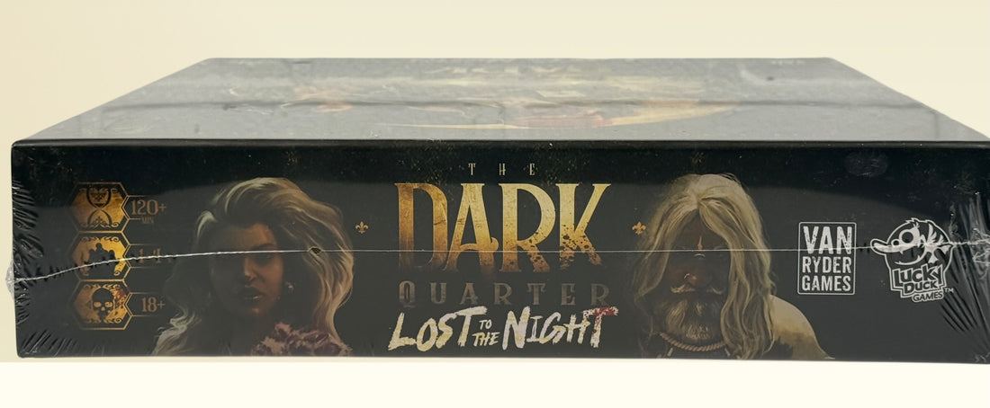 Sealed Dark Quarter Lost To The Night board game expansion. Narrative horror tabletop campaign add-on for collectors and gamers. Expansion requires base game.