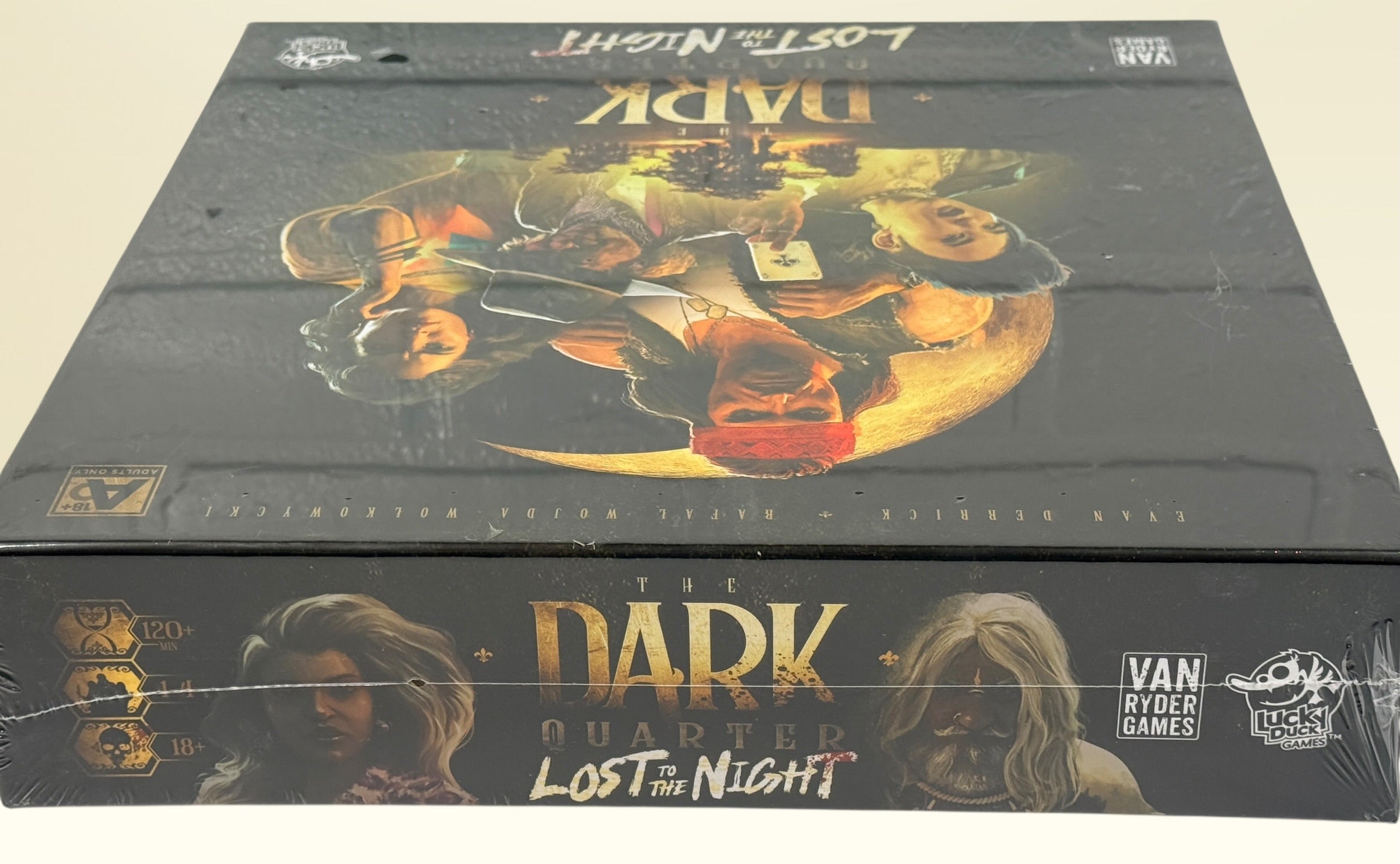 Sealed Dark Quarter Lost To The Night board game expansion. Narrative horror tabletop campaign add-on for collectors and gamers. Expansion requires base game.