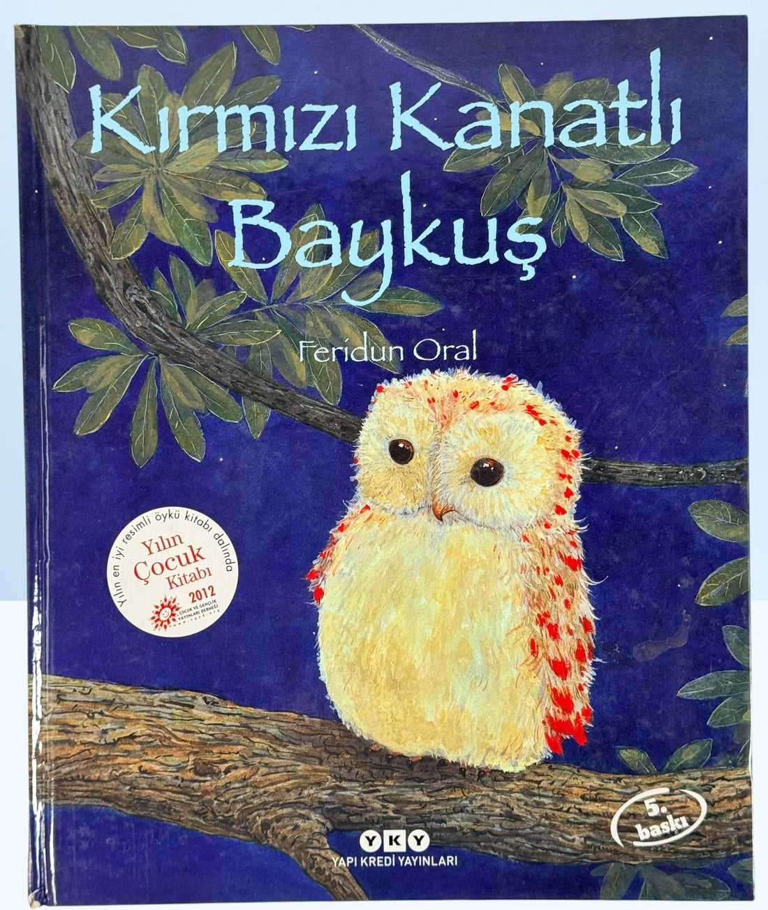 Feridun Oral illustrated Turkish children’s book Kirmizi Kanatli Baykus hardcover owl story picture book collectible kids literature Turkey