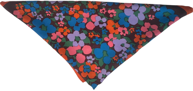 Vintage Emanuel Ungaro Silk Challis Floral Scarf