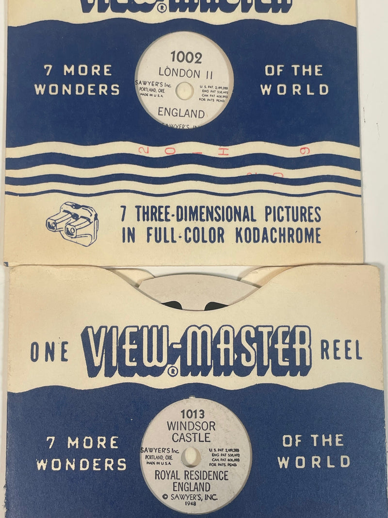 Lot of 10 View-Master Reels, 7 More Wonders of the World