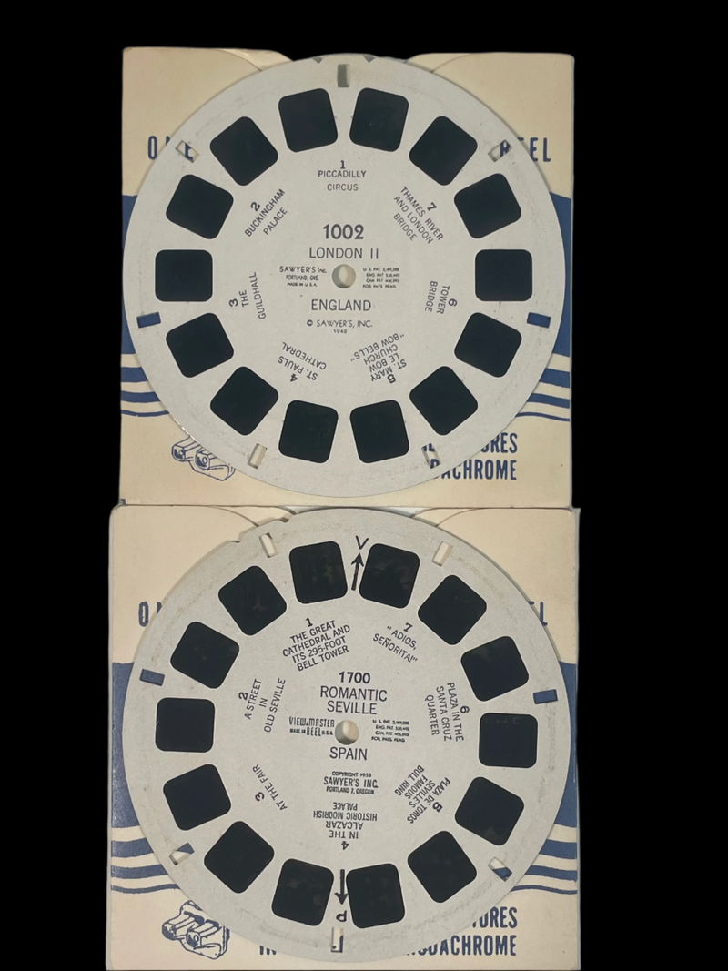 Lot of 10 View-Master Reels, 7 More Wonders of the World