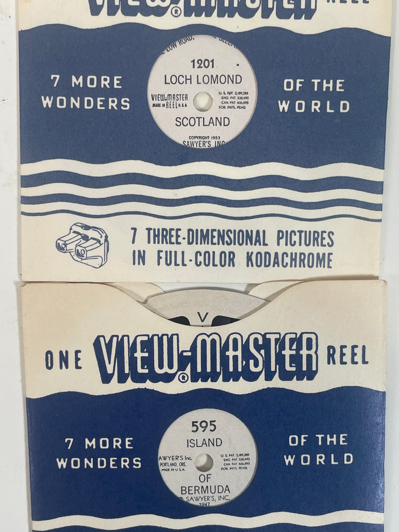 Lot of 10 View-Master Reels, 7 More Wonders of the World