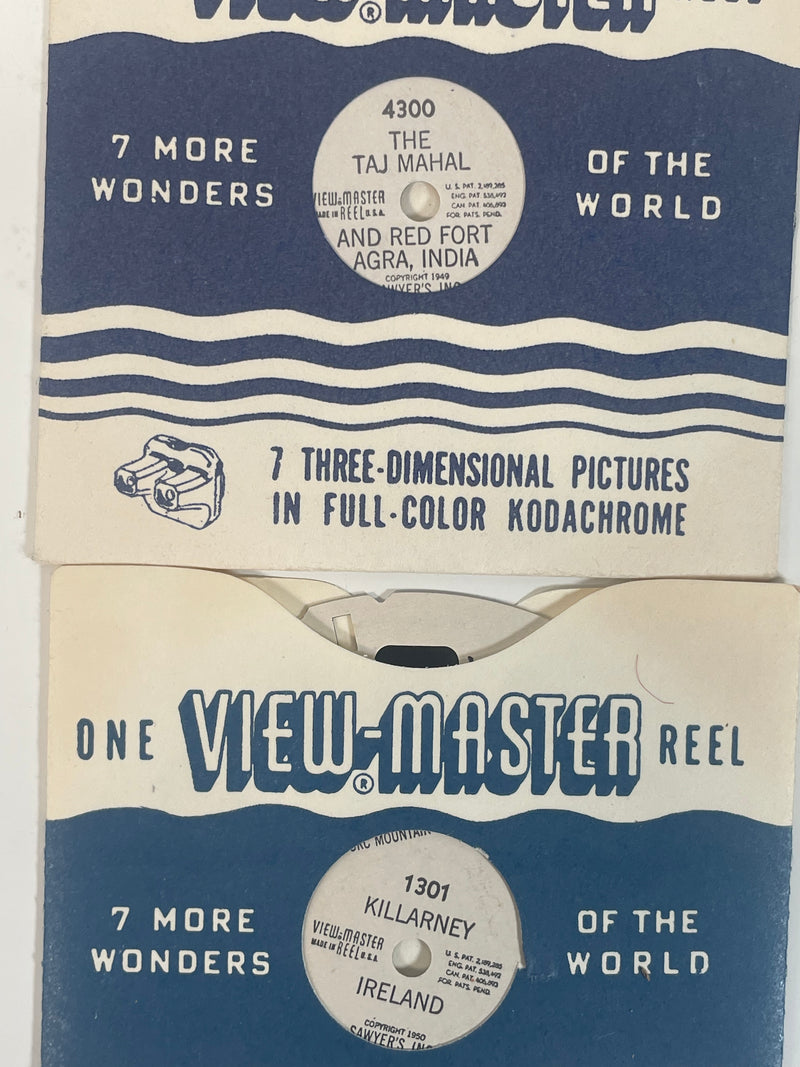 Lot of 10 View-Master Reels, 7 More Wonders of the World