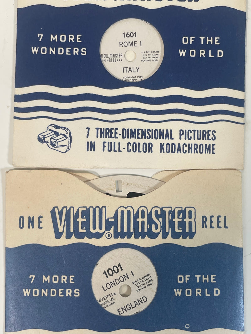 Lot of 10 View-Master Reels, 7 More Wonders of the World