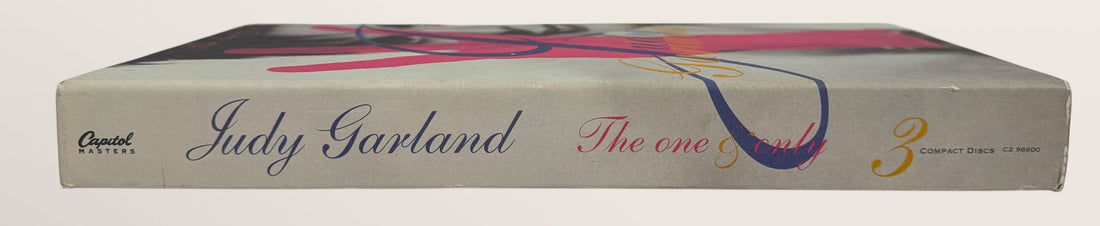 Vintage Judy Garland 3-CD box set Capitol Masters collection with classic studio and live recordings. Complete set with box, great nostalgic music gift.