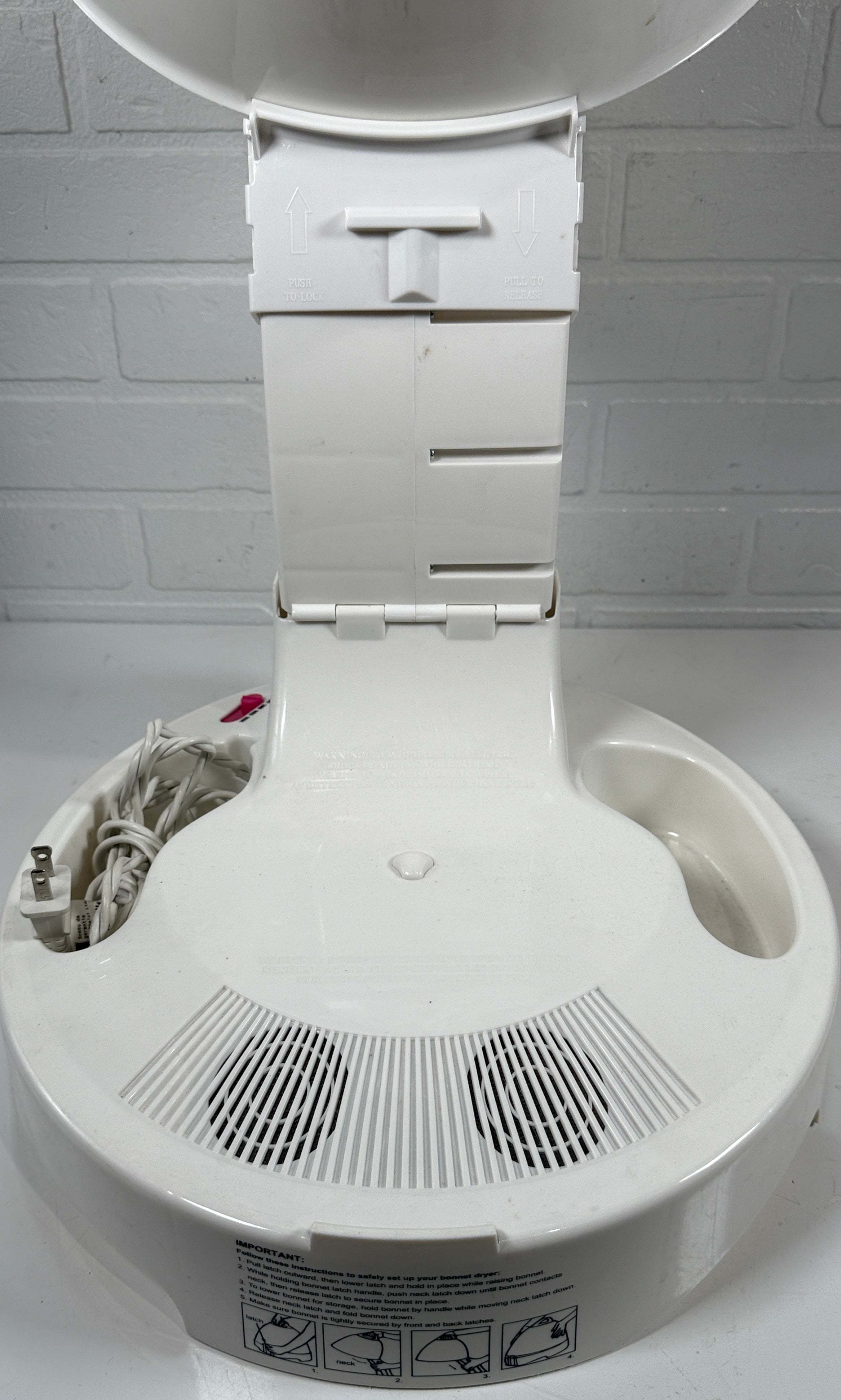 Sèche-casque de salon Vintage Hot Tools® – Modèle 1059/1061 – Style bonnet – Fonctionne
