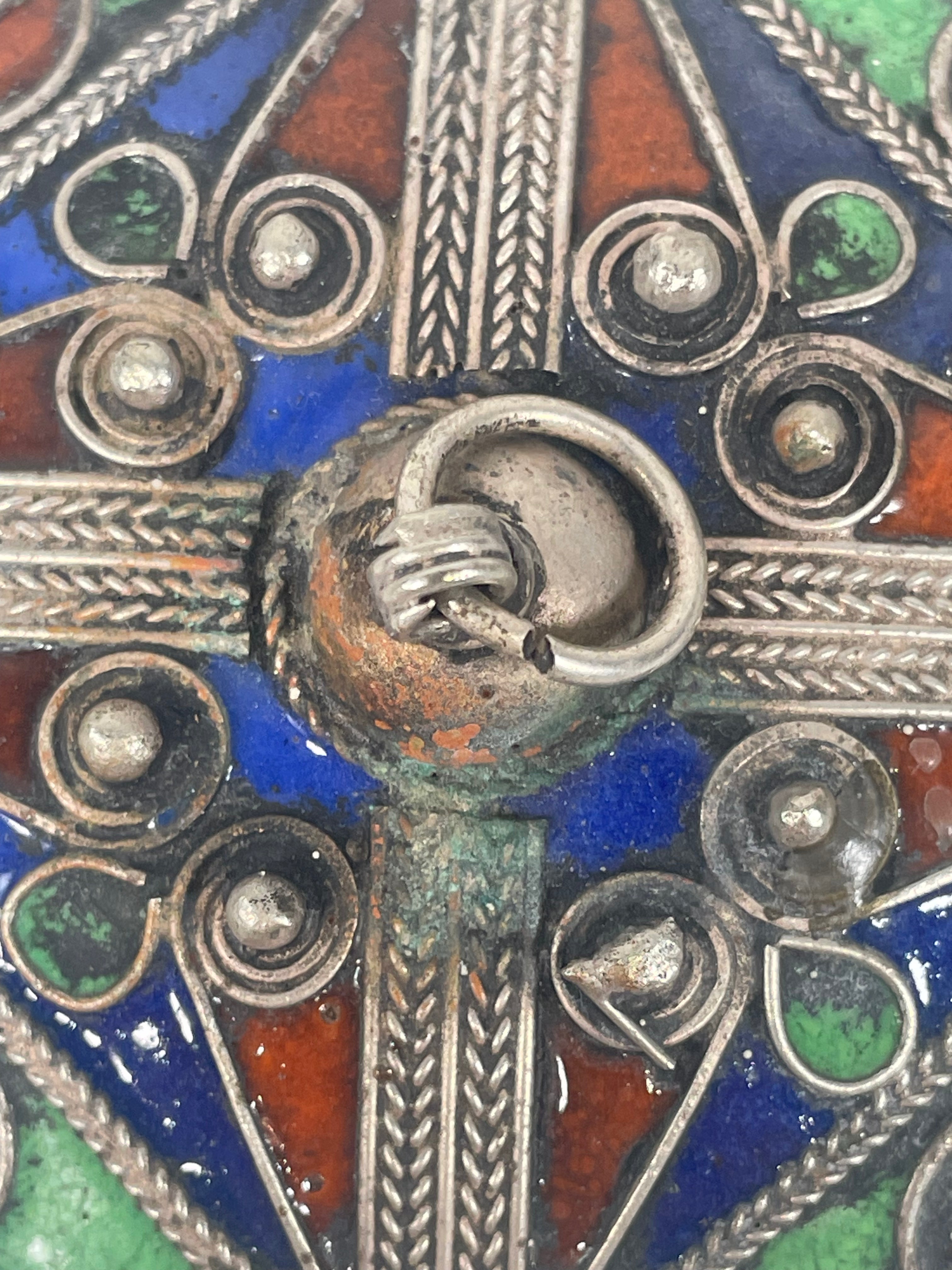 Decorative Jewelry - Trinket Enamel Box, Silver Plated