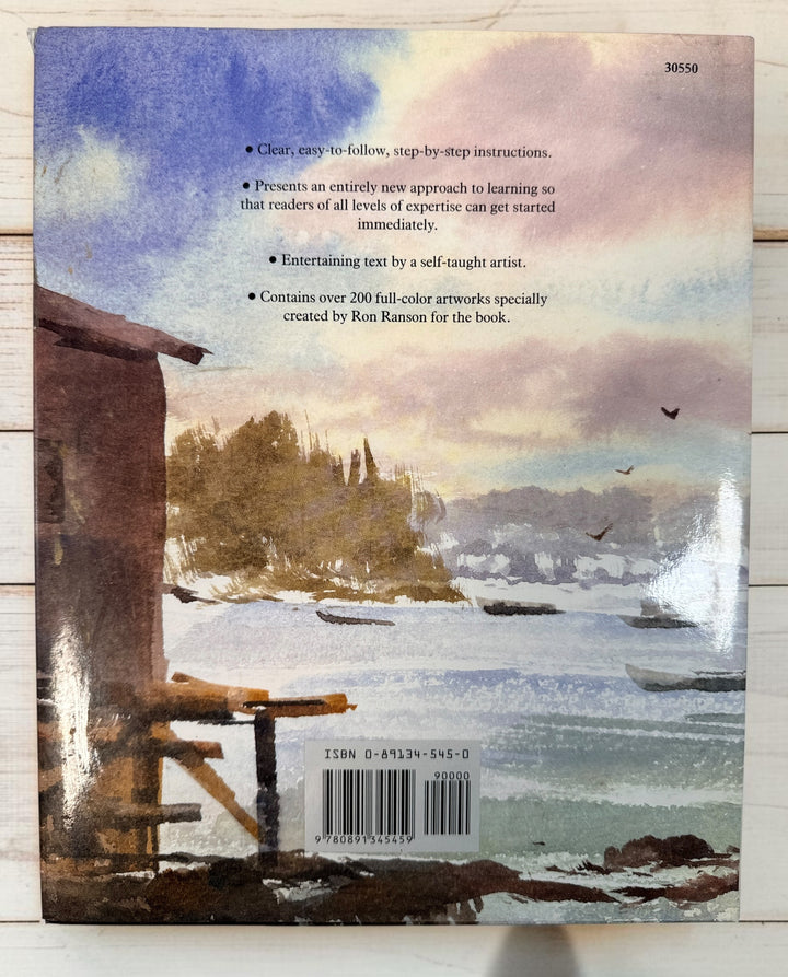1993 Ron Ranson’s Painting School Watercolors hardcover art book featuring 200+ full-colour examples and practical watercolor painting techniques.