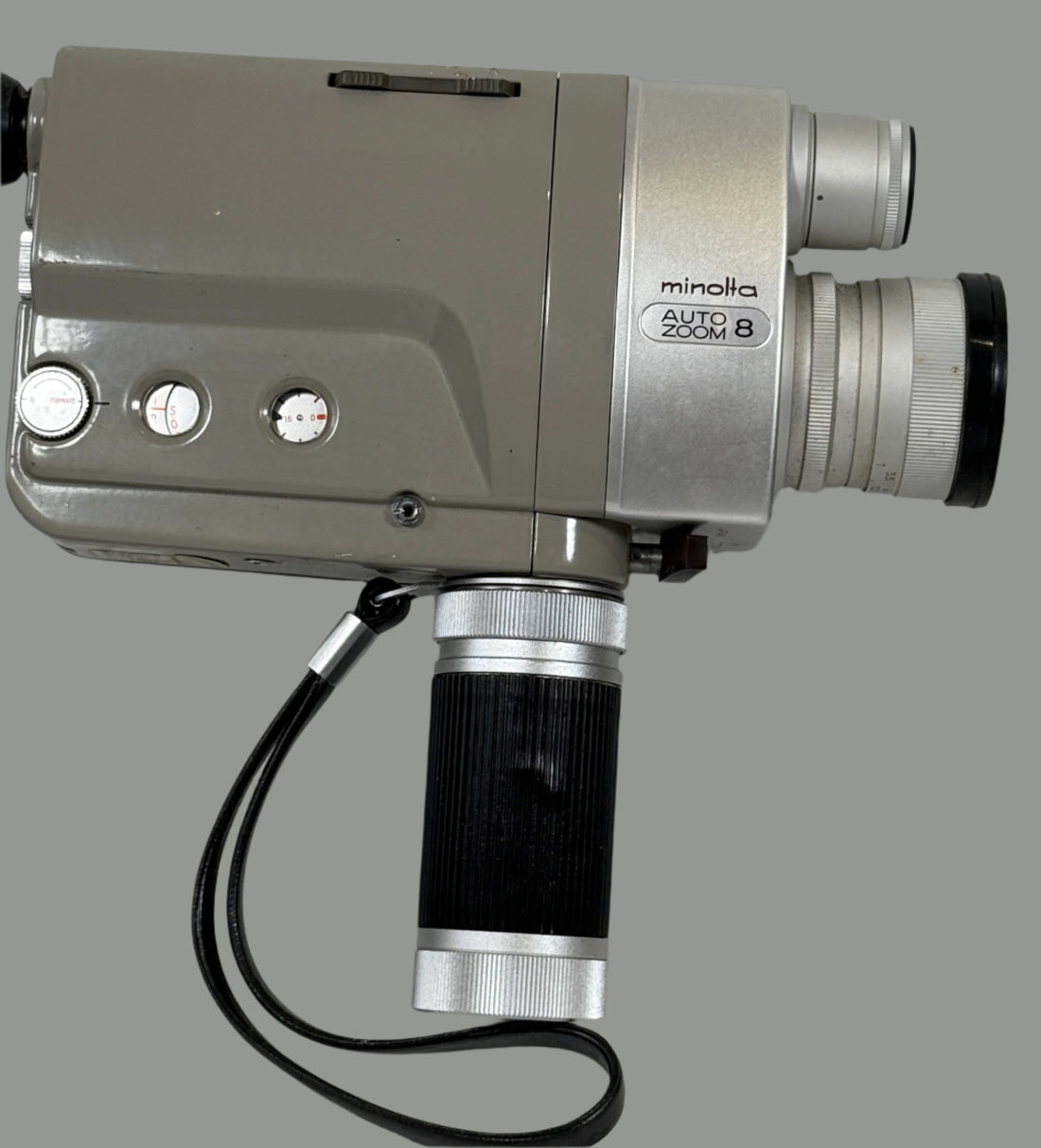 Vintage Minolta Auto Zoom 8 Movie Camera – Full Kit with Case & Manual