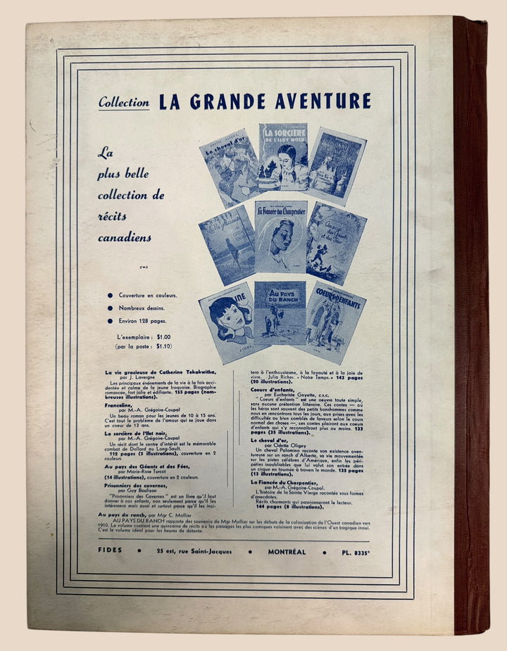 Vintage 1951 François Album No. 12 from Quebec, featuring French-Canadian comics, Maurice Richard, Jean Béliveau, history, sports and period illustrations.