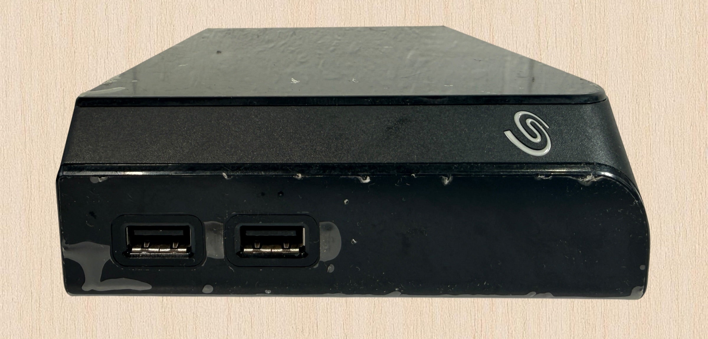 Seagate Backup Plus Hub 8TB external HDD, tested and working. USB 3.0 with dual USB hub ports. Drive only; power supply and cables not included.