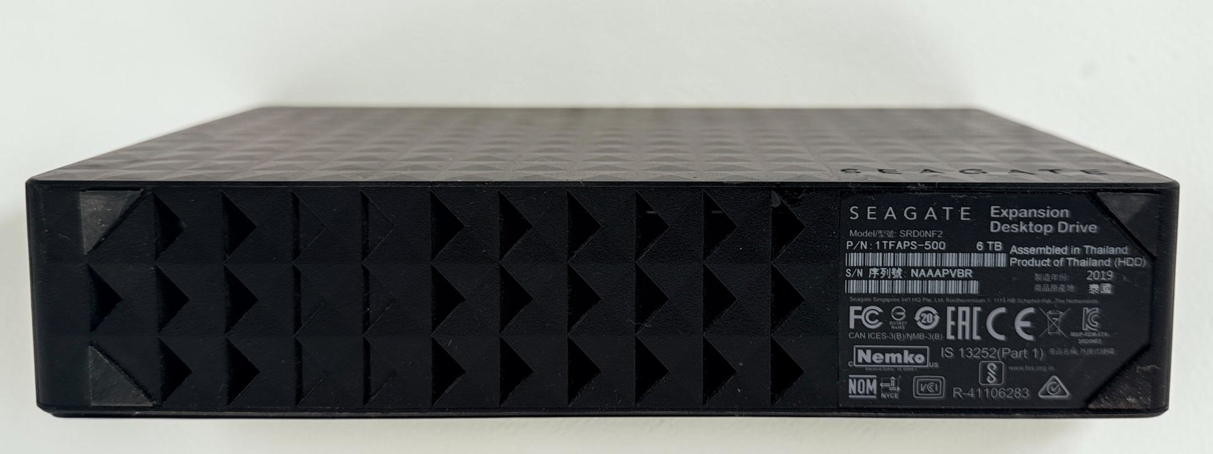 Seagate Expansion 6TB external desktop hard drive SRD0NF2. Tested and working. Drive only; power adapter and USB cable not included.