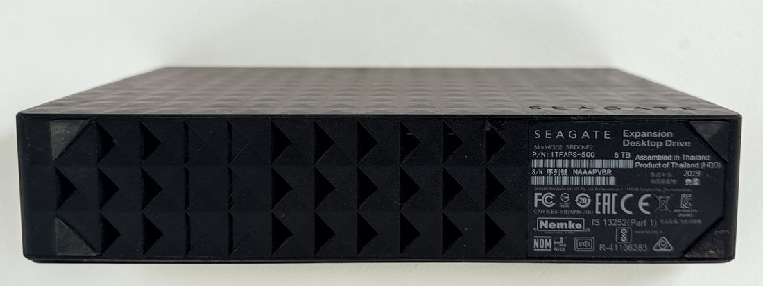 Seagate Expansion 6TB external desktop hard drive SRD0NF2. Tested and working. Drive only; power adapter and USB cable not included.