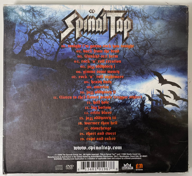 Set of 3 - Spinal Tap CDs, Back from the Dead, Spinal Tap, Break Like the Wind