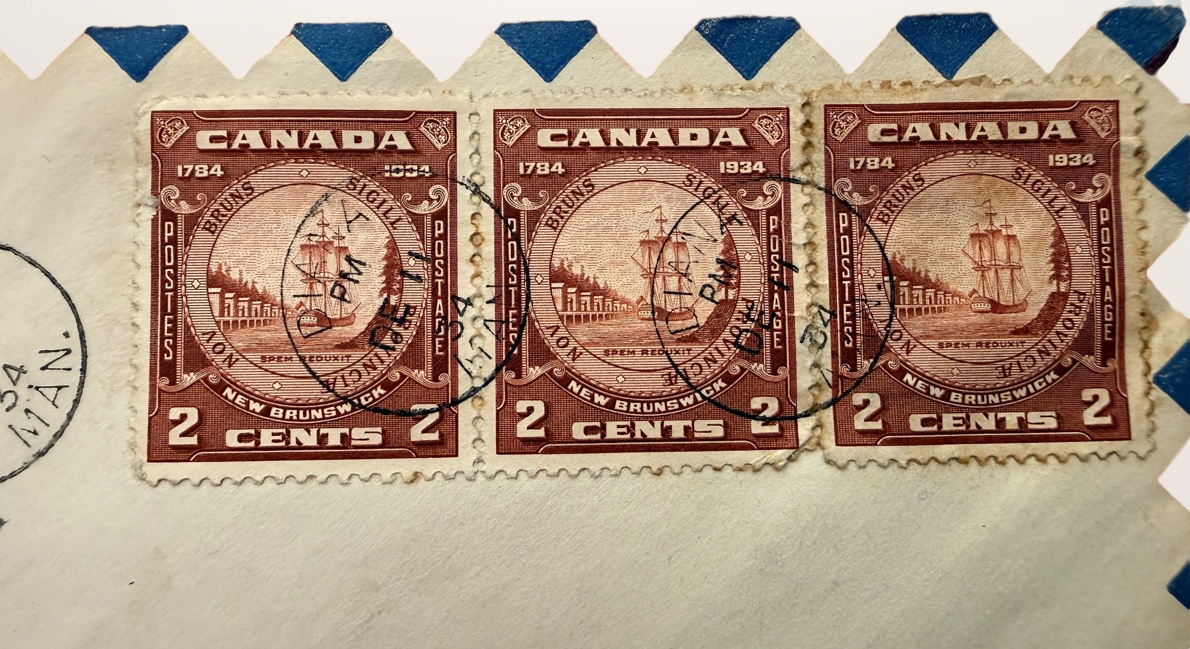 1934–1936 Canadian First Flight Airmail Covers, Ontario Routes, Set Of Three.