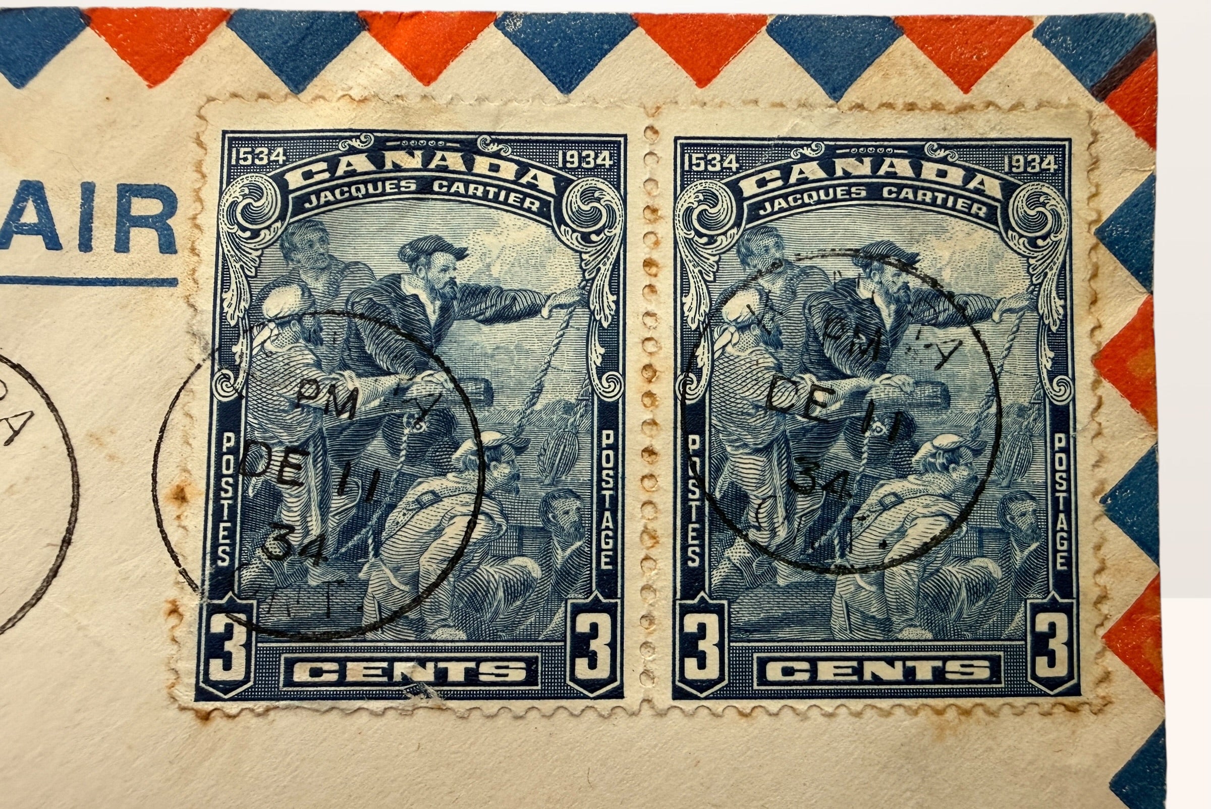 1934–1936 Canadian First Flight Airmail Covers, Ontario Routes, Set Of Three.