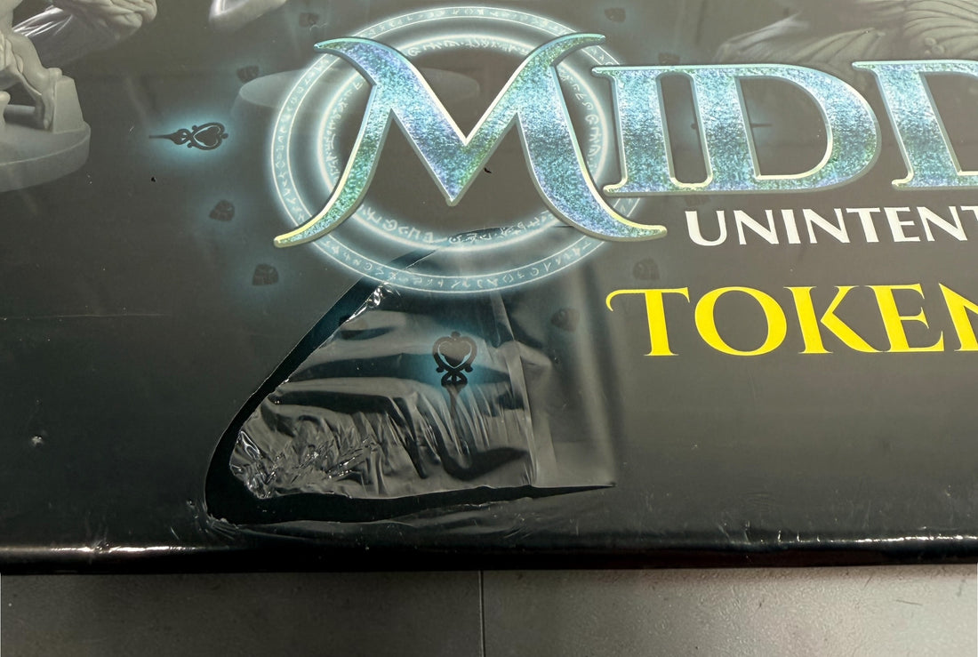 Middara Act 1 Token Upgrade Pack by Succubus Publishing with 32 plastic miniatures and 8 base rings. Factory sealed with damaged shrink wrap.