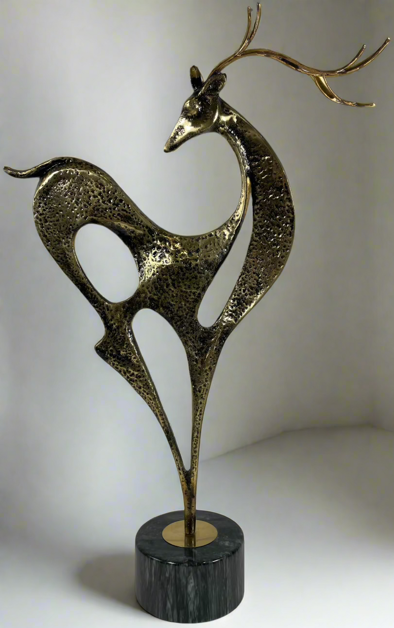 Modernist Curtis Jere, Deer Sculpture