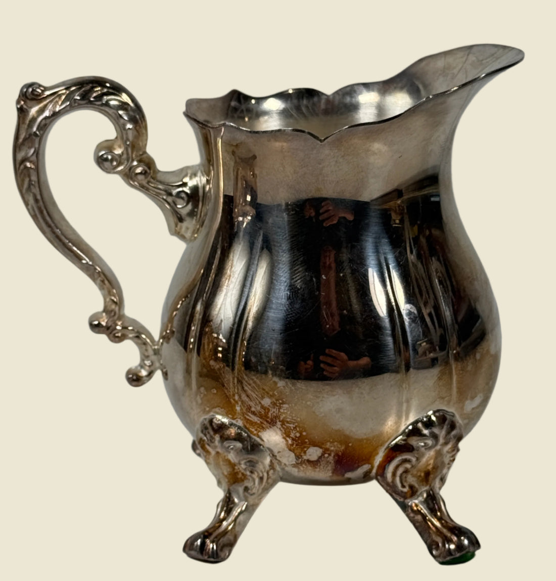 Vintage Leonard Silverplate Creamer & Sugar Bowl Set – Rococo