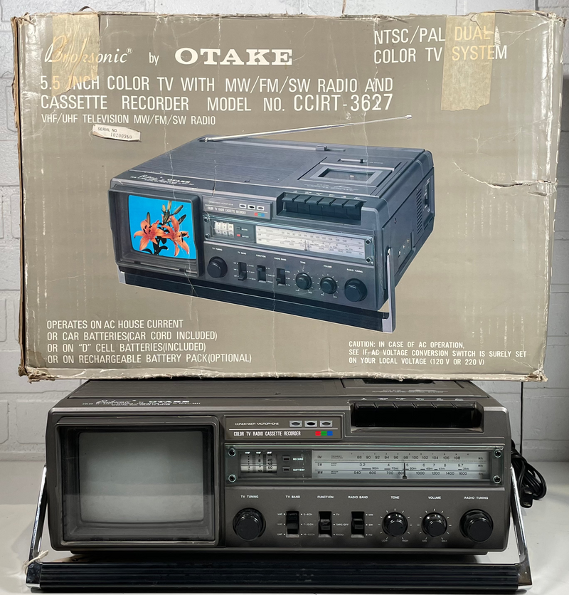 Broksonic by OTAKE, COLOR-TV-RADIO-COMBINATION Model No. CCIRT-3627- Made in Japan