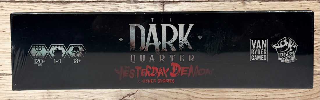 Sealed Dark Quarter Yesterday Demon horror board game. Adult narrative tabletop game by Van Ryder Games. Collector boxed edition, great condition.