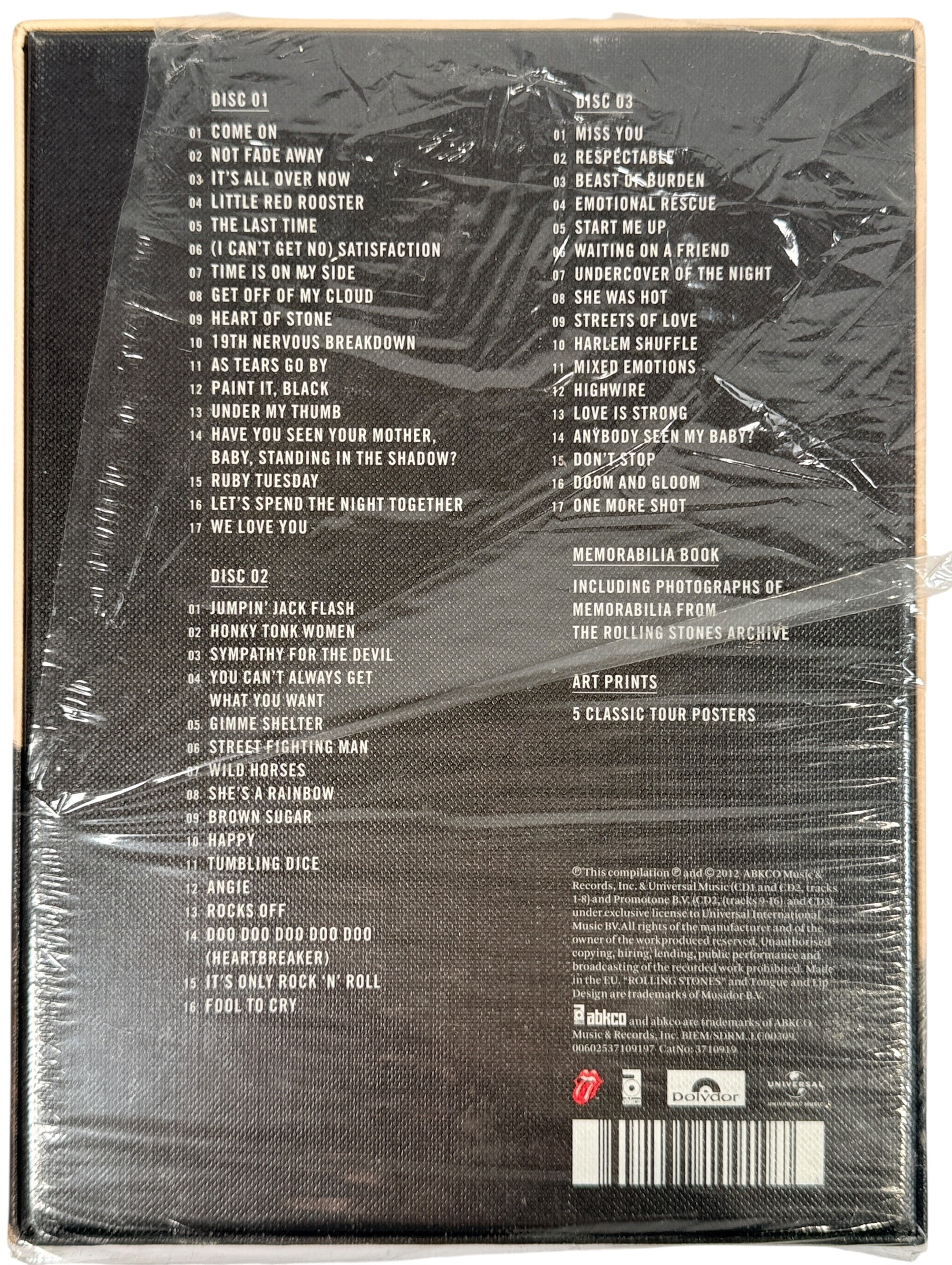 Rolling Stones GRRR deluxe 3CD anniversary box set sealed with book and prints. Greatest hits collection, collectible classic rock box set gift ready.