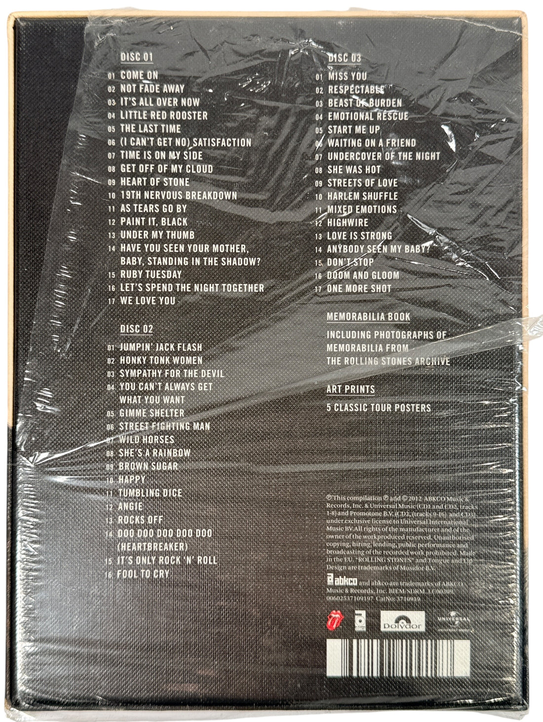 Rolling Stones GRRR deluxe 3CD anniversary box set sealed with book and prints. Greatest hits collection, collectible classic rock box set gift ready.