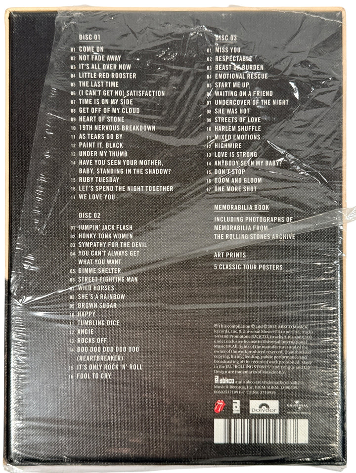 Rolling Stones GRRR deluxe 3CD anniversary box set sealed with book and prints. Greatest hits collection, collectible classic rock box set gift ready.