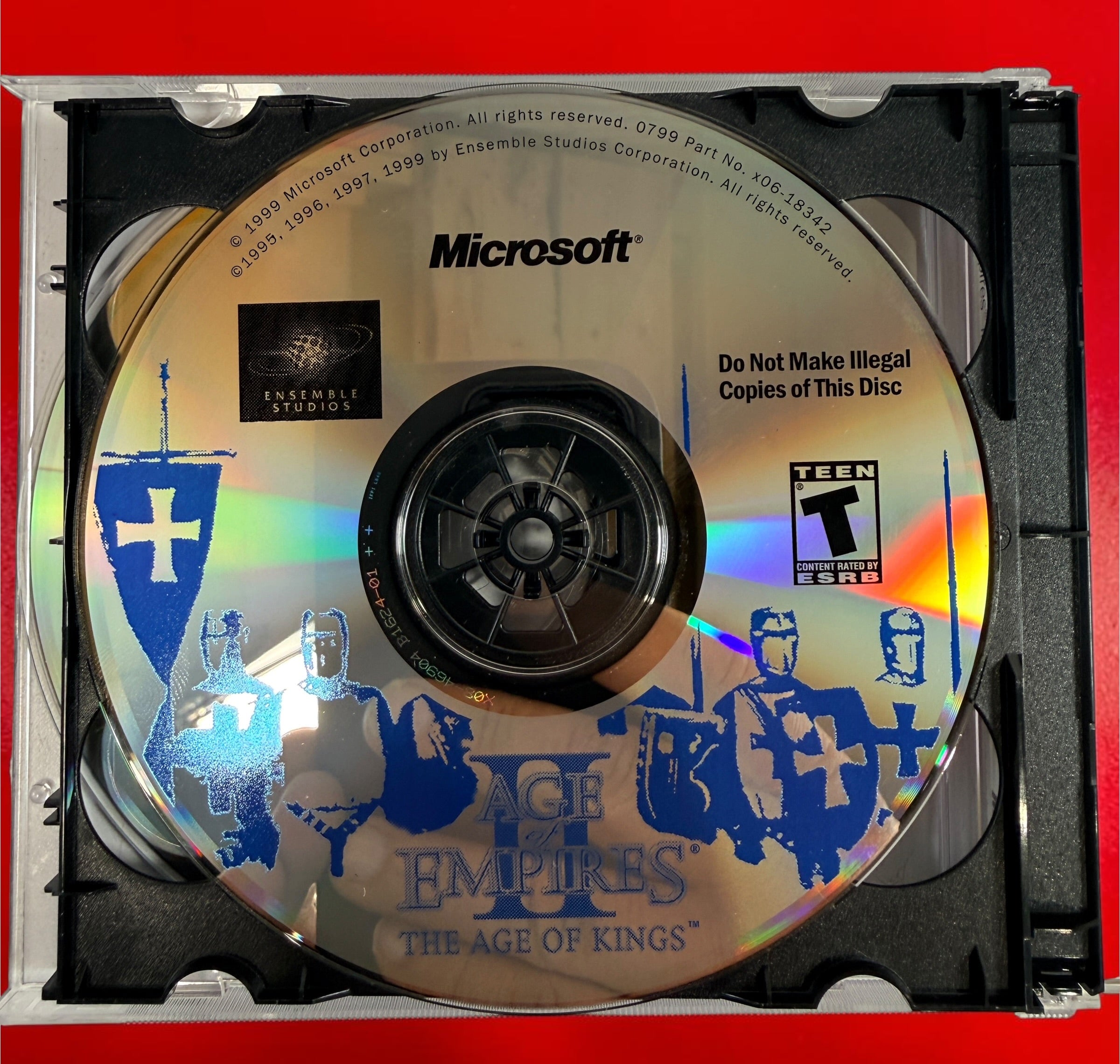 Age of Empires II Gold Edition 2001 PC big box with Age of Kings, Conquerors Expansion, 2-CD set and original printed materials.