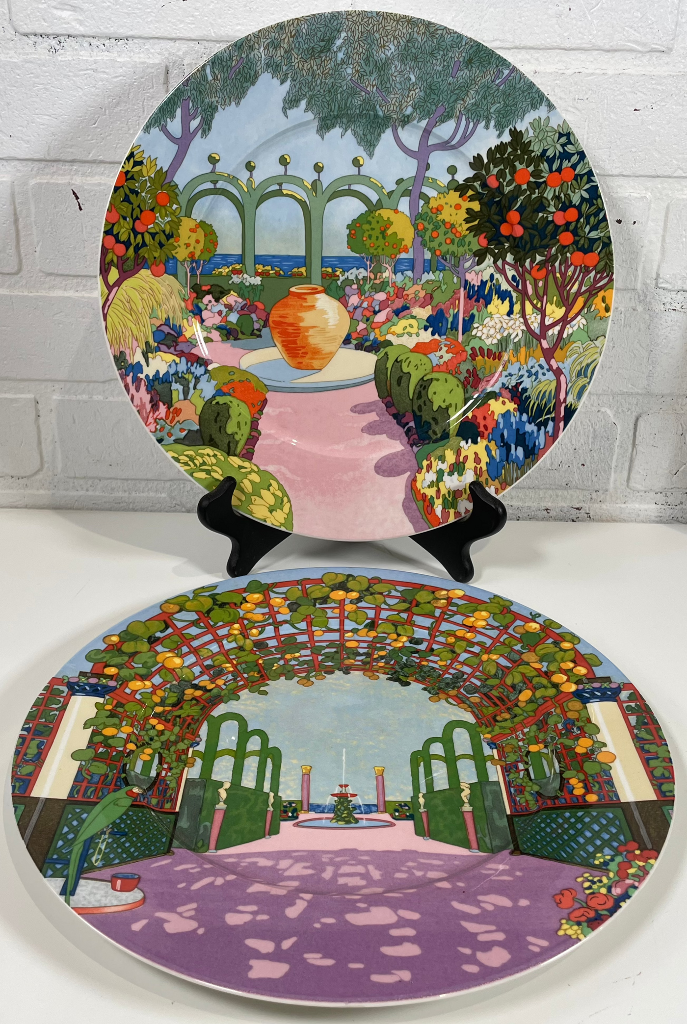 Assiette décorative vintage en porcelaine Villeroy & Boch Assiette décorative vintage en porcelaine Villeroy & Boch