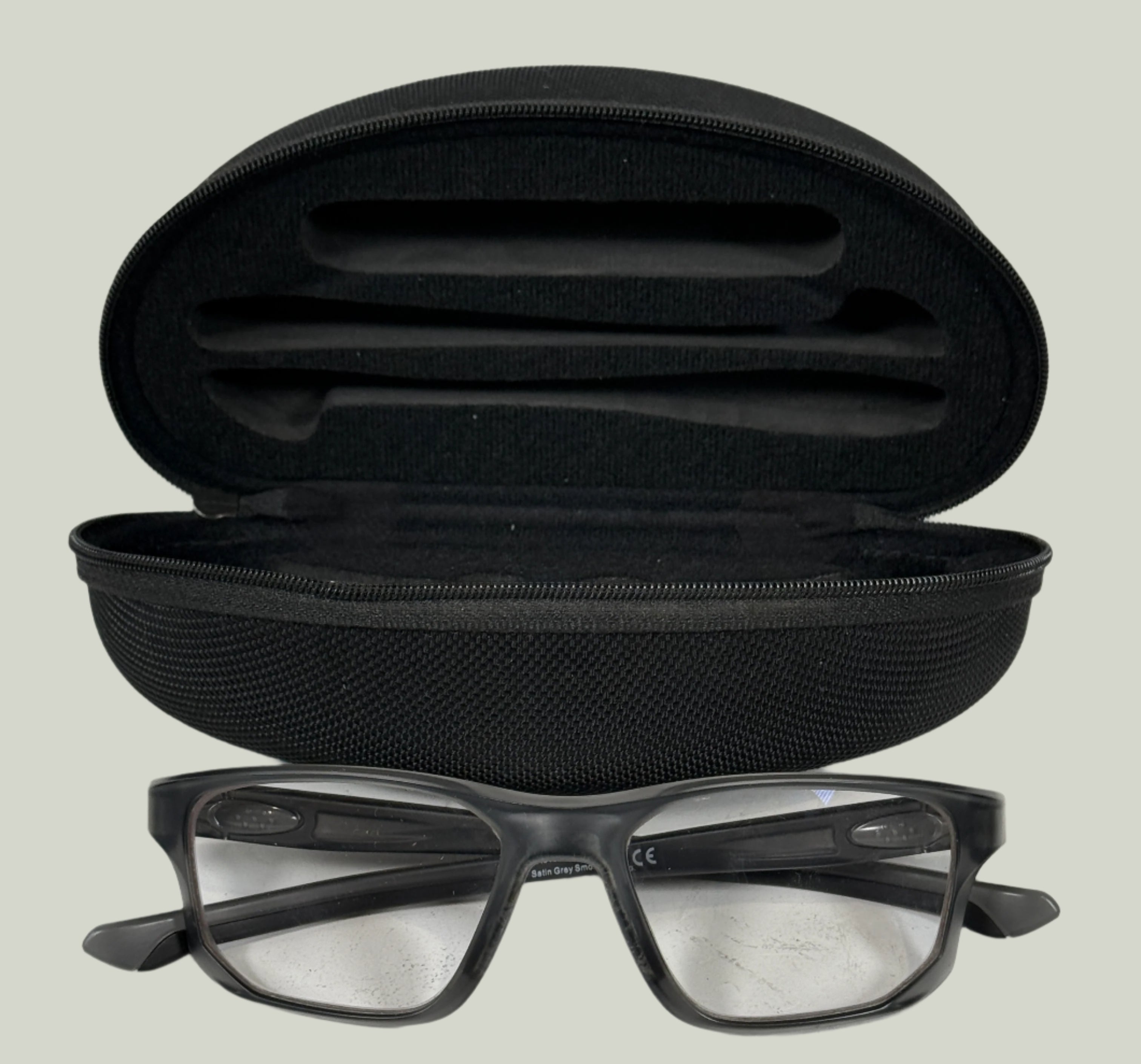 Oakley Crosslink Fit Eyeglass Frame – Matte Black/Green – With Original Case