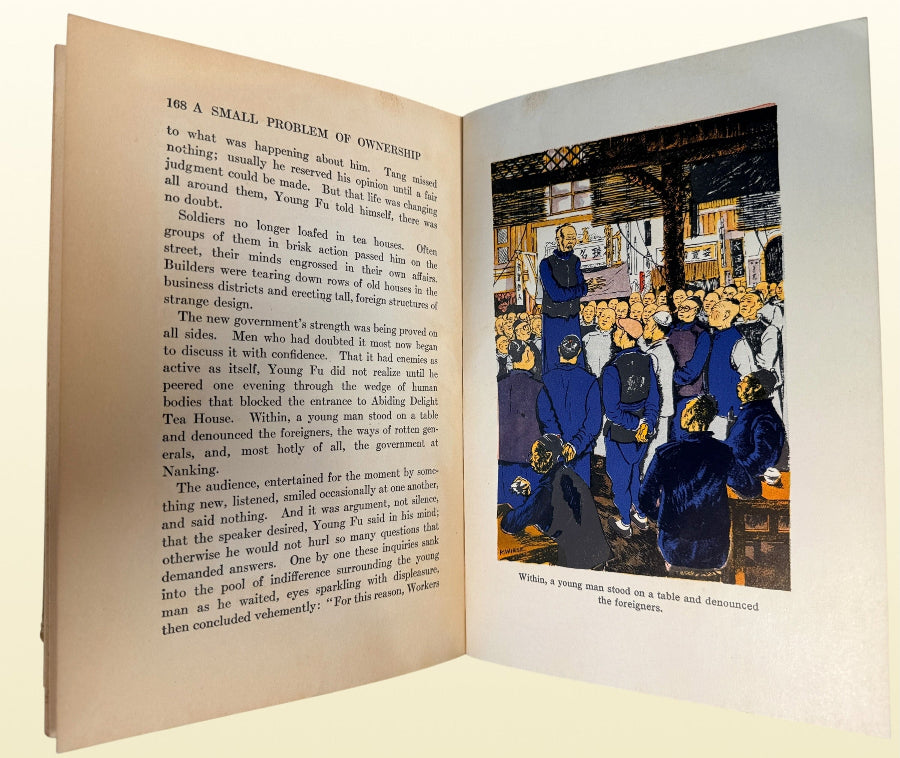 Vintage 1932 Young Fu of the Upper Yangtze by Elizabeth Foreman Lewis, illustrated by Kurt Wiese, with scarce original illustrated dust jacket.