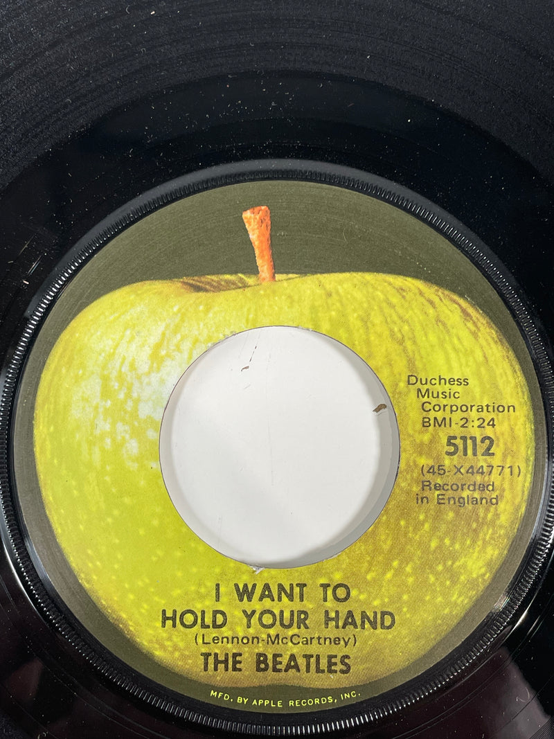 The Beatles, I Want To Hold Your Hand, 45 tours avec pochette, APPLE