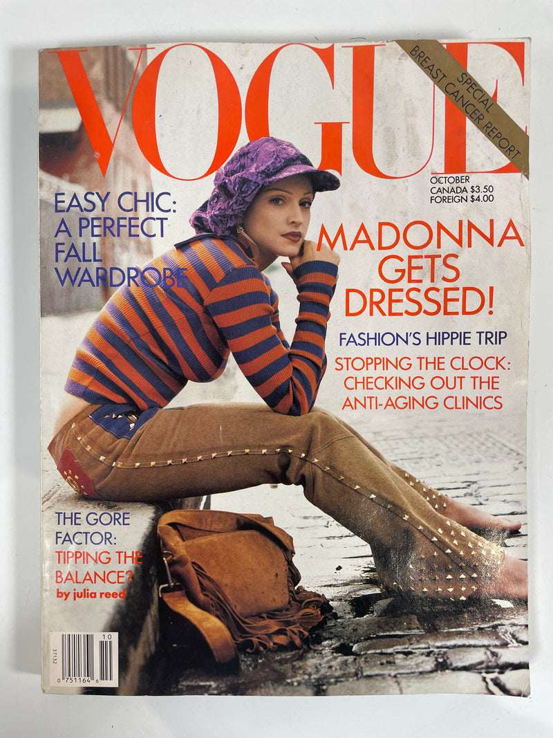 Vintage Vogue Magazine Madonna Cover October 1992