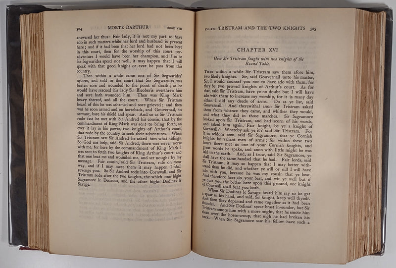 1927 Rare First One Volume Edition, Le Morte Darthur, History of King Arthur