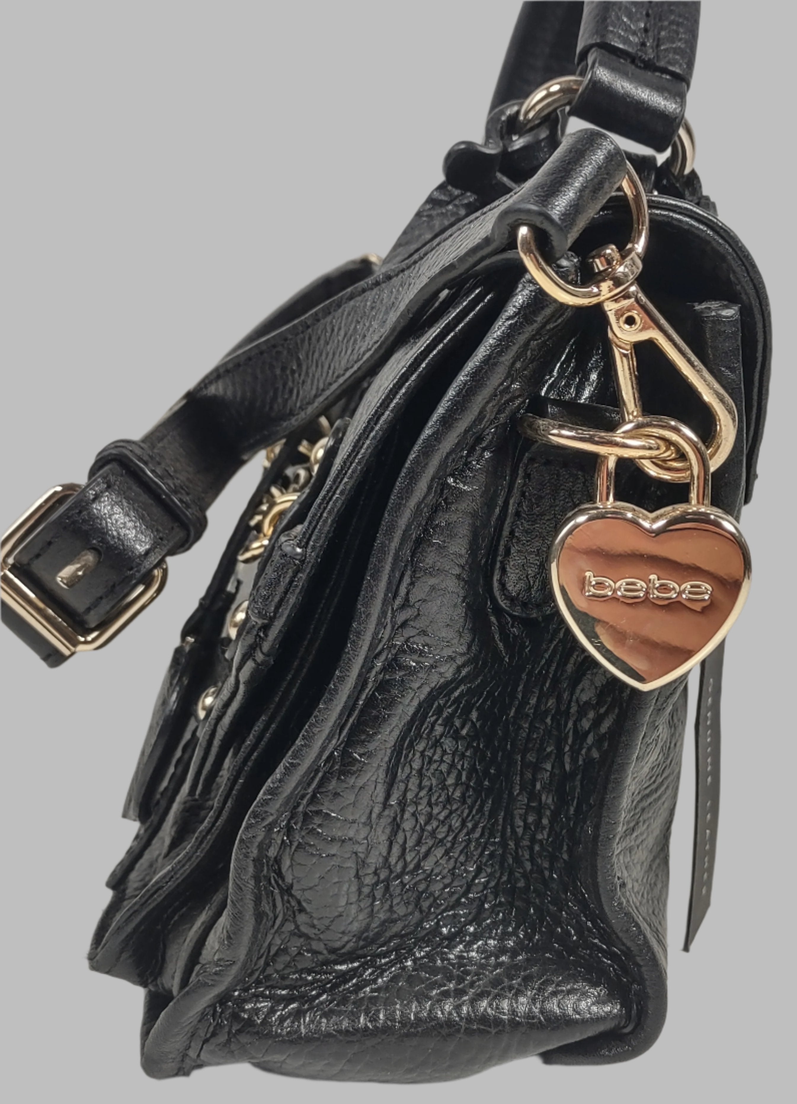 Bebe Purse , with Heart - Mini Messenger